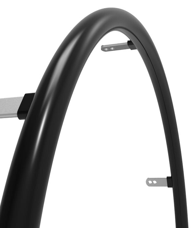 Rubberized push rims on a SPARX active wheelchair