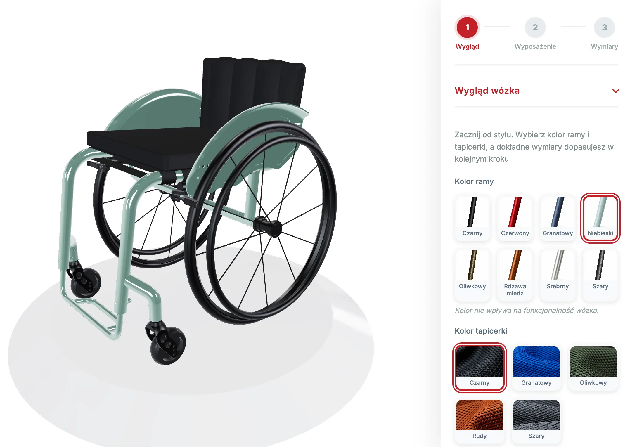 SPARX One configurator – 3D preview